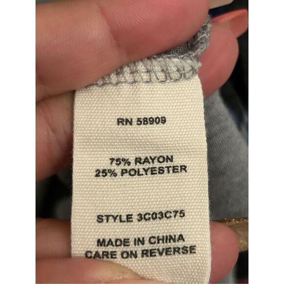 Chelsea & Violet Parrot print Waterfall Tunic T-shirt size S bird lady - Picture 4 of 6